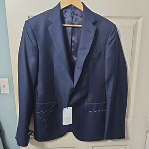 Ermenegildo Zegna Deep Navy Single-Breasted Sport Coat